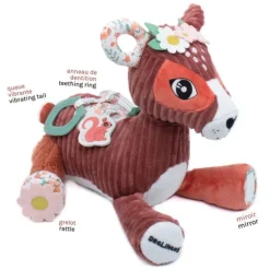 Peluche d'activité bébé Mélimélos la biche