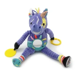 Peluche d’activité bébé nomade Kiprokos Le Zèbre
