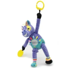 Peluche d’activité bébé nomade Kiprokos Le Zèbre