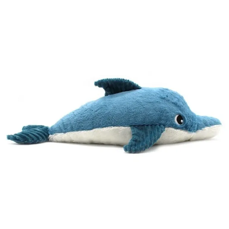 Peluche dauphin Tofou maman et son bébé bleu