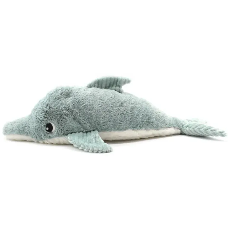 Peluche dauphin Tofou maman et son bébé menthe