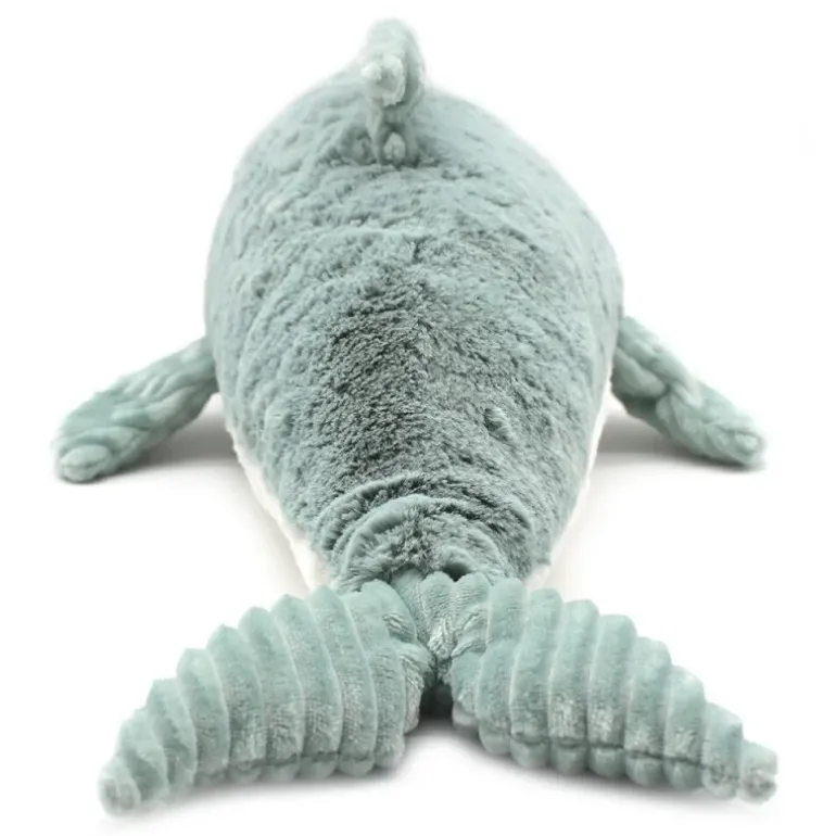 Peluche dauphin Tofou maman et son bébé menthe