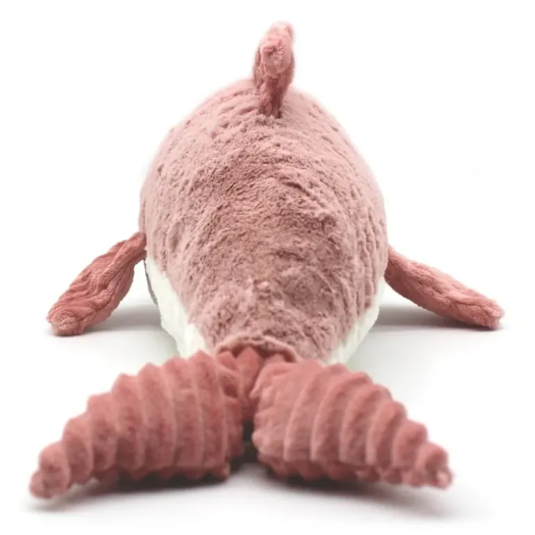 Peluche dauphin Tofou maman et son bébé rose
