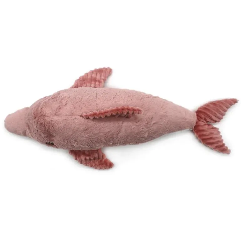 Peluche dauphin Tofou maman et son bébé rose