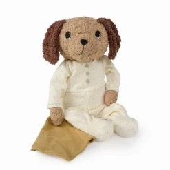 Peluche doudou chien Ticki crème