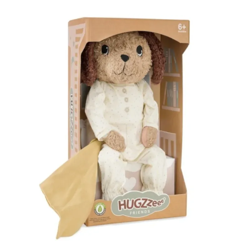 Peluche doudou chien Ticki crème