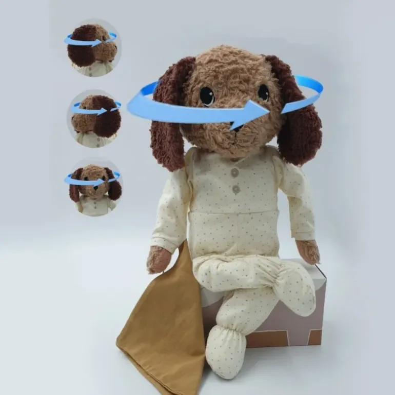 Peluche doudou lapin Hoopsi bleu