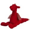 Peluche dragon rouge Tine - 24 cm