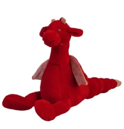 Peluche dragon rouge Tine - 24 cm