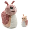 Peluche escargot Speedou maman et son bébé rose