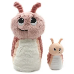 Peluche escargot Speedou maman et son bébé rose