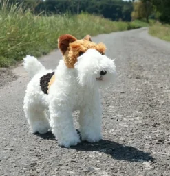 Peluche fox terrier - 30 cm