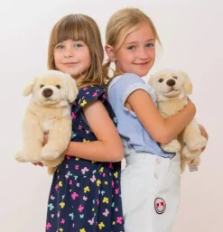 Peluche Golden Retriever assis - 30 cm