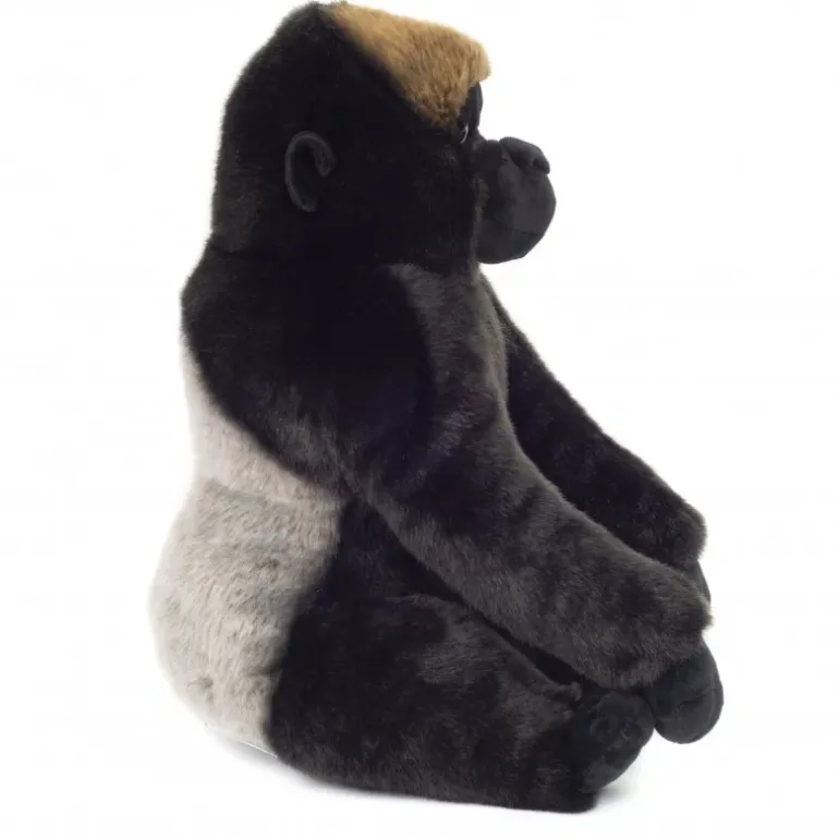 Peluche gorille de montagne assis - 35 cm