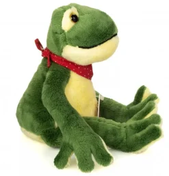 Peluche grenouille souple - 28 cm
