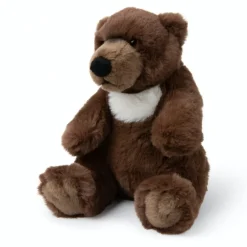 Peluche grizzly marron WWF ECO - 25 cm