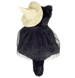 Peluche Halloween chat noir - 20 cm
