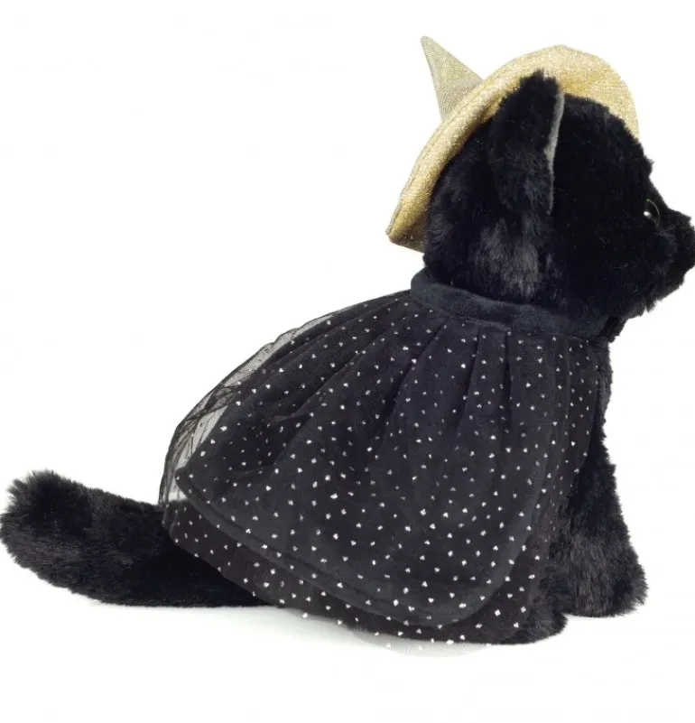 Peluche Halloween chat noir - 20 cm