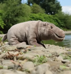 Peluche hippopotame - 30 cm