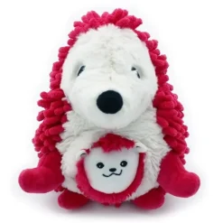 Peluche hérisson maman et son bébé Piktou Betterave