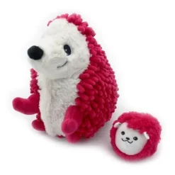 Peluche hérisson maman et son bébé Piktou Betterave