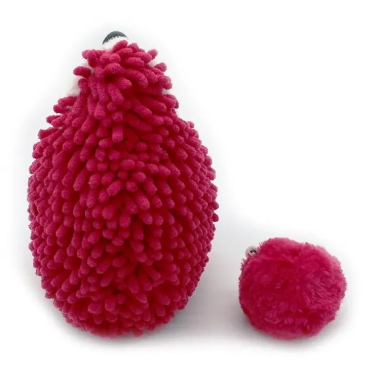 Peluche hérisson maman et son bébé Piktou Betterave