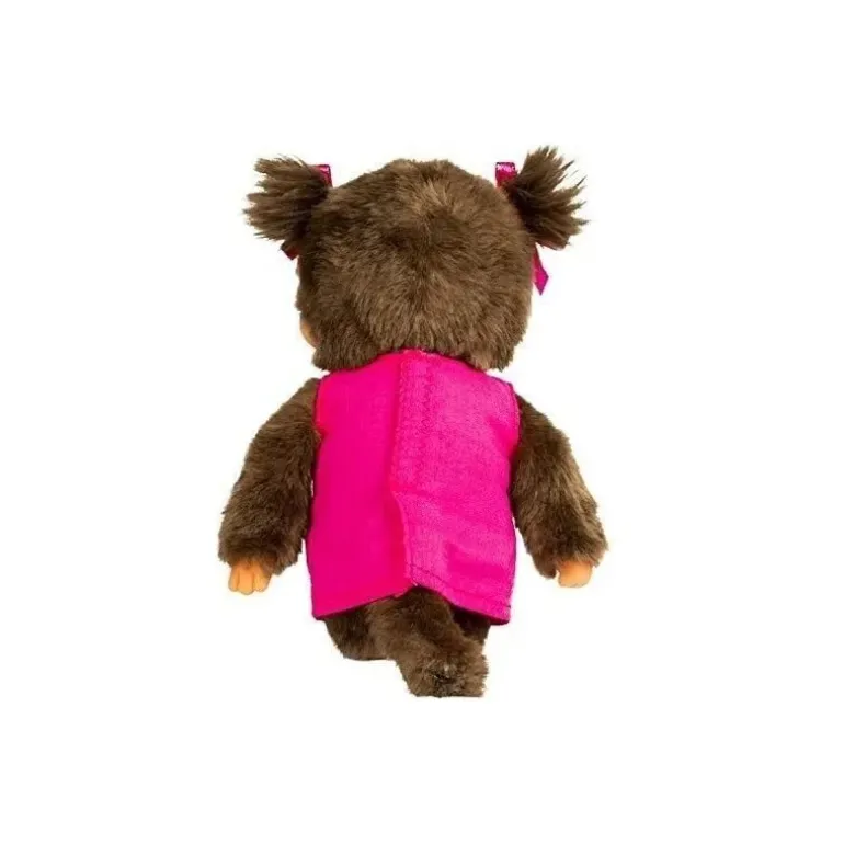 Peluche Kiki Monchhichi Maman et bébé rose - 20 cm