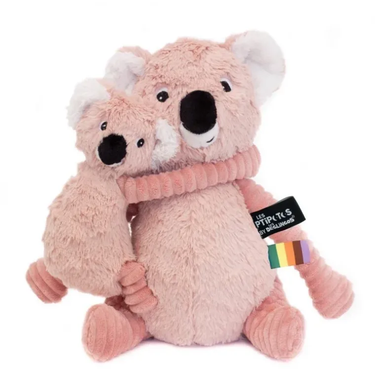 Peluche koala Trankilou rose