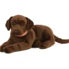 Peluche labrador brun - 60 cm