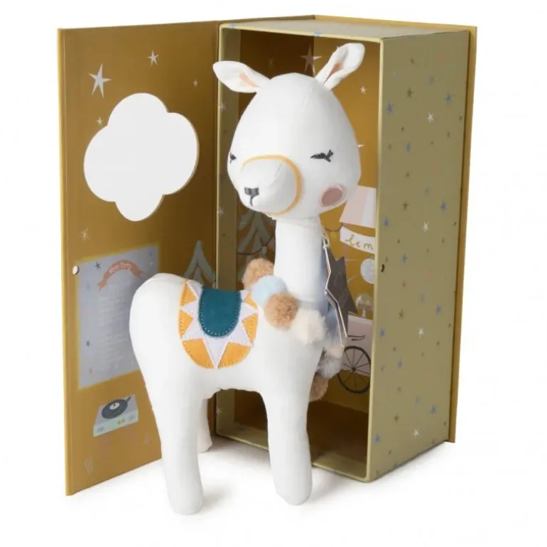 Peluche Lama Picca Loulou dans boîte cadeau