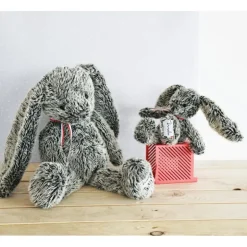 Peluche lapin ALEXANDRE gris - 40 cm