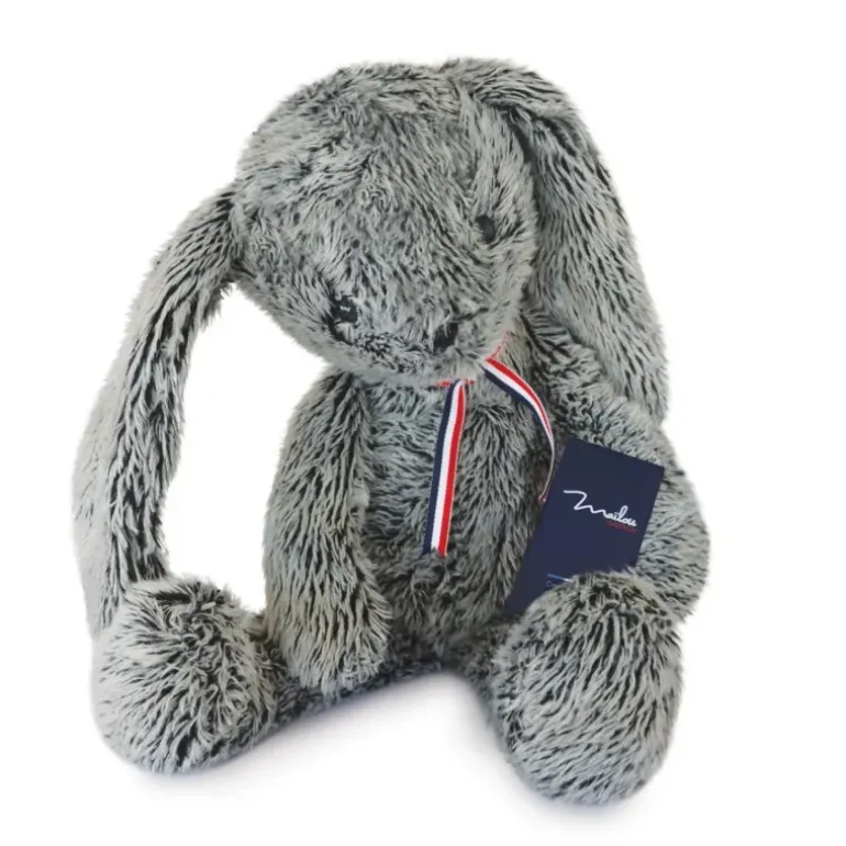 Peluche lapin ALEXANDRE gris - 50 cm