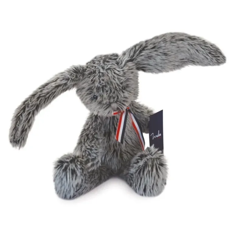 Peluche lapin ALEXANDRE gris - 30 cm