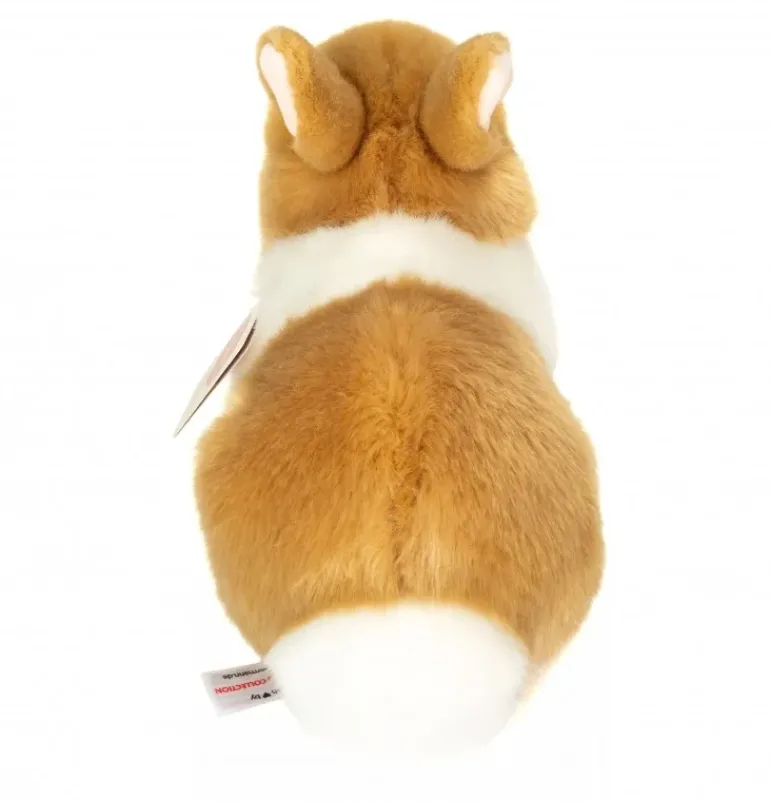 Peluche lapin beige et blanc - 23 cm