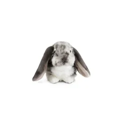 Peluche lapin belier gris