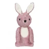 Peluche lapin bio Carla rose - 28 cm