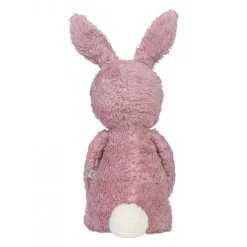 Peluche lapin bio Carla rose - 28 cm