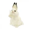 Peluche lapin blanc dressé - 32 cm