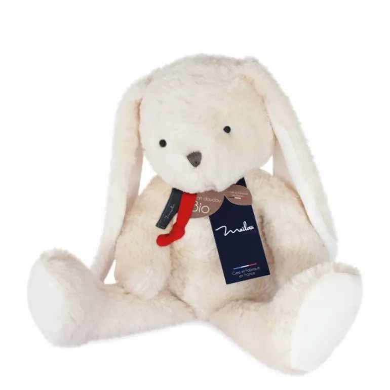 Peluche Lapin en coton biologique - 30 cm
