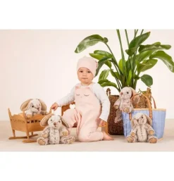 Peluche lapin gris - 25 cm