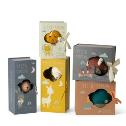 Peluche Lapin Gris dans boîte cadeau