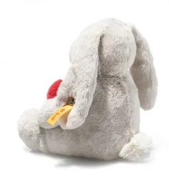 Peluche lapin Hoppie Love avec cœur - 16 cm