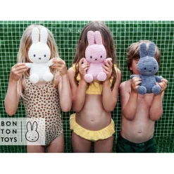 Peluche lapin Miffy en velours côtelé jaune - 33 cm