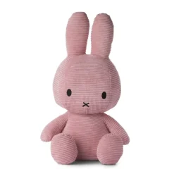 Peluche lapin Miffy en velours côtelé rose - 50 cm