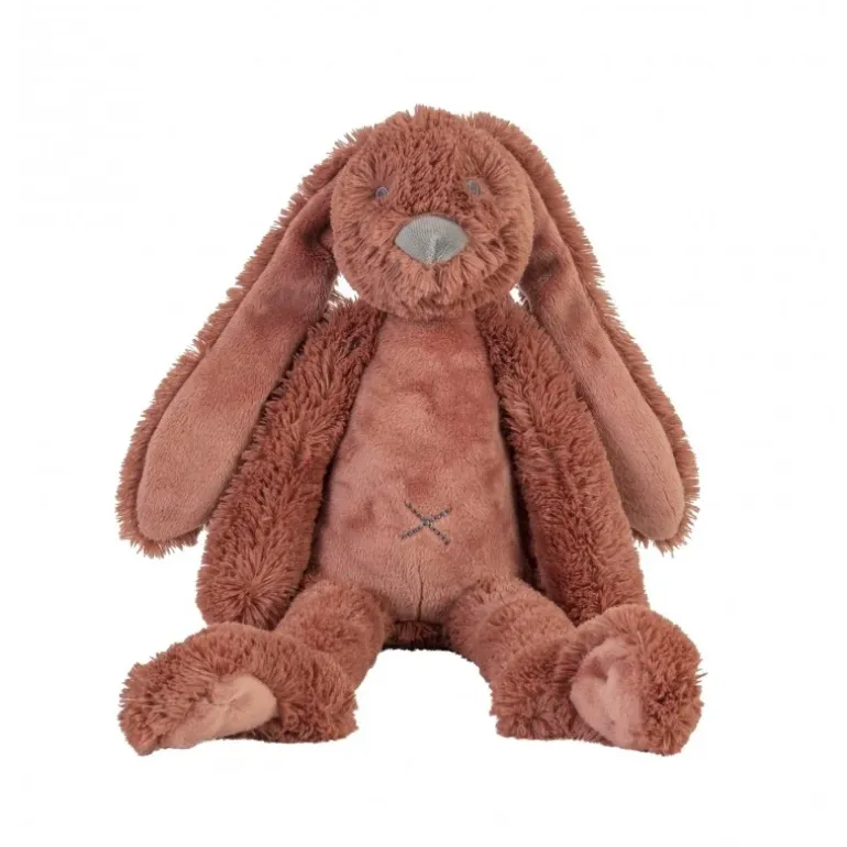 Peluche Lapin Richie couleur rouille - 38 cm