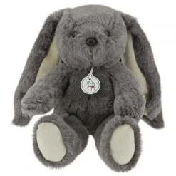 Peluche Lapinou 20 cm gris
