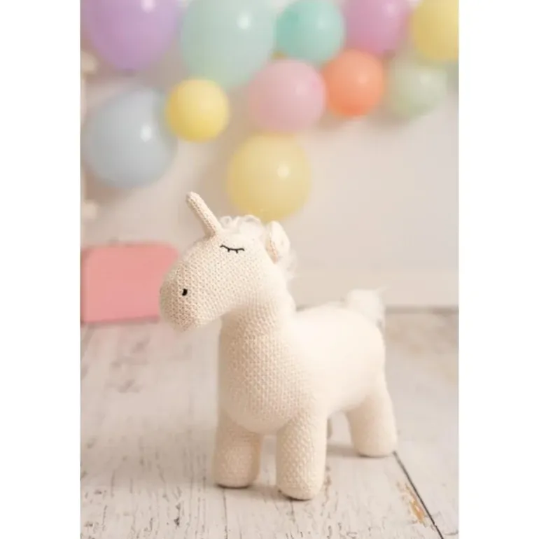 Peluche licorne en crochet MINI