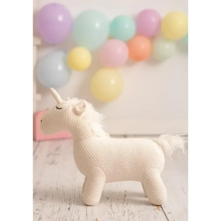 Peluche licorne en crochet MINI