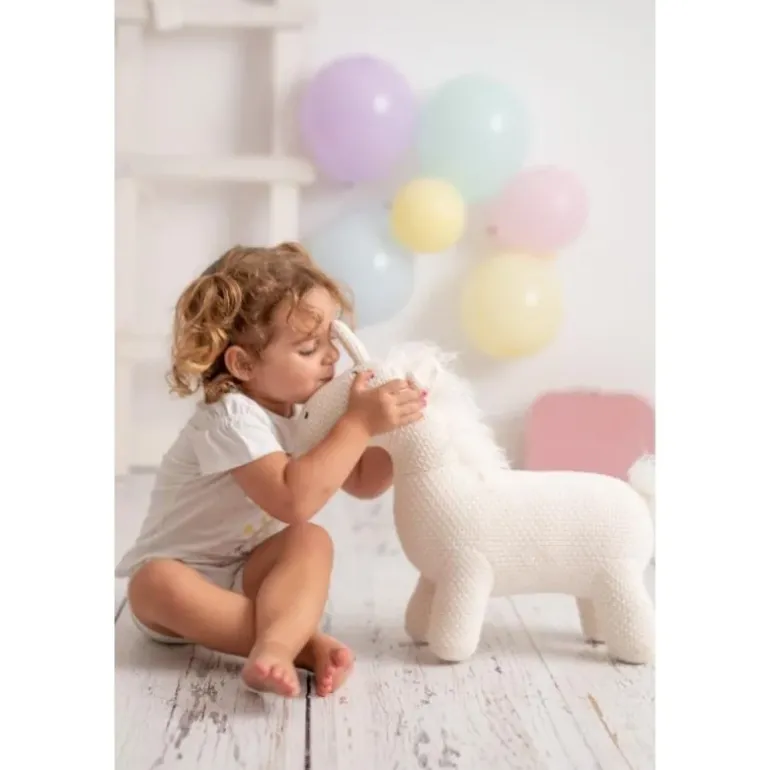 Peluche licorne en crochet MINI
