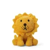 Peluche lion en velours côtelé - 24 cm